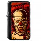 Evil Clown - Oil Windproof Flip Top Black Lighters Briquet Encendedor E