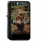 Ewok Thug Life - Oil Windproof Flip Top Black Lighters Briquet Encendedor E1