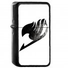 Anime Fairy Tail Black - Oil Windproof Flip Top Black Lighters Briquet Encendedor E