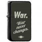 Fallout 4 War Never Changes - Oil Windproof Flip Top Black Lighters Briquet Encendedor E