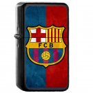 Fc Barcelona - Oil Windproof Flip Top Black Lighters Briquet Encendedor E