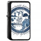 Fellowship Lord of The Rings Oil Windproof Flip Top Black Lighters Briquet Encendedor E