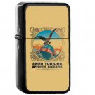 Fernet Branca - Oil Windproof Flip Top Black Lighters Briquet Encendedor E