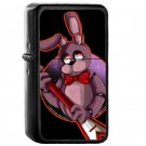 Fnaf Bonnie The Bunny - Oil Windproof Flip Top Black Lighters Briquet Encendedor E