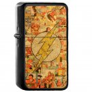 Flash Superhero - Oil Windproof Flip Top Black Lighters Briquet Encendedor E