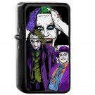 Generation J Joker - Oil Windproof Flip Top Black Lighters Briquet Encendedor E