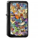 Gen I Pokemaniacal Colour Pokemon - Oil Windproof Flip Top Black Lighters Briquet Encendedor E