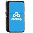 Cloud 9 - Oil Windproof Flip Top Black Lighters Briquet Encendedor E2
