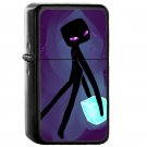 Enderman - Oil Windproof Flip Top Black Lighters Briquet Encendedor EE