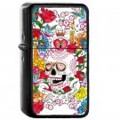 El Dia De Los Muertos - Oil Windproof Flip Top Black Lighters Briquet Encendedor EE