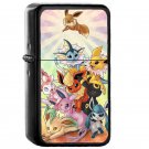 Pokemon Go Eevee Evolution - Oil Windproof Flip Top Black Lighters Briquet Encendedor EE