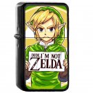 Im Not Zelda - Oil Windproof Flip Top Black Lighters Briquet Encendedor EE
