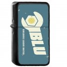 Blu Team Logo Fortress - Oil Windproof Flip Top Black Lighters Briquet Encendedor EE