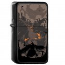 Blood Encounter - Oil Windproof Flip Top Black Lighters Briquet Encendedor EE