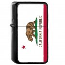 California - Oil Windproof Flip Top Black Lighters Briquet Encendedor E2