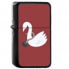 Captain Swan - Oil Windproof Flip Top Black Lighters Briquet Encendedor E