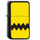 Charlie Brown - Oil Windproof Flip Top Black Lighters Briquet Encendedor E1