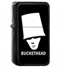 Buckethead - Oil Windproof Flip Top Black Lighters Briquet Encendedor EE