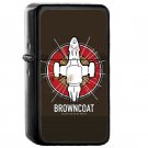Browncoat - Oil Windproof Flip Top Black Lighters Briquet Encendedor EE