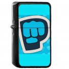 Bro Fist Mania - Oil Windproof Flip Top Black Lighters Briquet Encendedor EE
