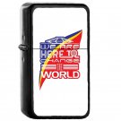 Captain Eo Change The World - Oil Windproof Flip Top Black Lighters Briquet Encendedor EE