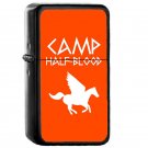 Camp Half Blood White Logo - Oil Windproof Flip Top Black Lighters Briquet Encendedor EE