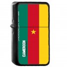 Cameroon Represent Proudly - Oil Windproof Flip Top Black Lighters Briquet Encendedor EE