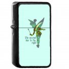 Blue Tinkerbell - Oil Windproof Flip Top Black Lighters Briquet Encendedor EE