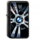 Bmw Wheel - Oil Windproof Flip Top Black Lighters Briquet Encendedor EE