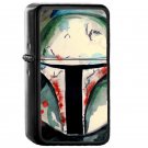 Boba Fett Illustration Star Wars - Oil Windproof Flip Top Black Lighters Briquet Encendedor EE