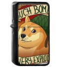 Bomb Doge Official - Oil Windproof Flip Top Black Lighters Briquet Encendedor EE