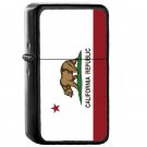 California Republic Flag - Oil Windproof Flip Top Black Lighters Briquet Encendedor EE