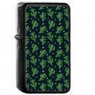 Cactus Fiesta - Oil Windproof Flip Top Black Lighters Briquet Encendedor EE