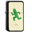 Cactuar - Oil Windproof Flip Top Black Lighters Briquet Encendedor EE