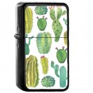 Cacti Cactus - Oil Windproof Flip Top Black Lighters Briquet Encendedor EE