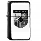 Brand New Album Badge - Oil Windproof Flip Top Black Lighters Briquet Encendedor EE
