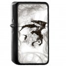 Dragonfight Cooltexture Bandw - Oil Windproof Flip Top Black Lighters Briquet Encendedor EE