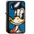 Donald Duck Cartoon - Oil Windproof Flip Top Black Lighters Briquet Encendedor EE