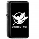 District 9 3 4 - Oil Windproof Flip Top Black Lighters Briquet Encendedor EE
