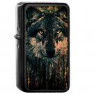 Direwolf - Oil Windproof Flip Top Black Lighters Briquet Encendedor EE