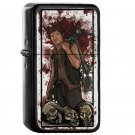 Daryl Dixon The Walking Dead - Oil Windproof Flip Top Black Lighters Briquet Encendedor