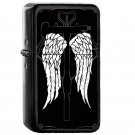 Daryl Dixon Wings Crossbow The Walking Dead Oil Windproof Flip Top Black Lighters Briquet Encendedor
