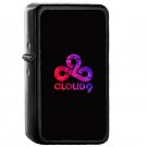 Cloud9 High Res Logo - Oil Windproof Flip Top Black Lighters Briquet Encendedor EE