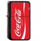 Coca Cola Classic Can - Oil Windproof Flip Top Black Lighters Briquet Encendedor EE