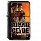 Clyde And Bonnie - Oil Windproof Flip Top Black Lighters Briquet Encendedor EE