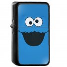 Cookie Monster - Oil Windproof Flip Top Black Lighters Briquet Encendedor EE