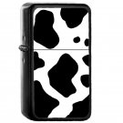Cow - Oil Windproof Flip Top Black Lighters Briquet Encendedor EE