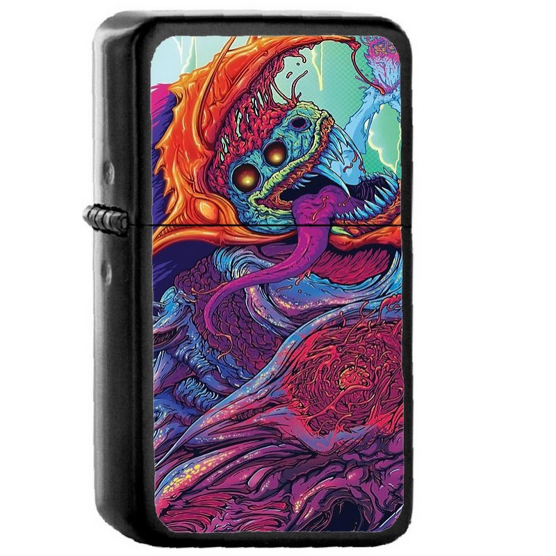 Cs Go Hyper Beast Counter Strike Global Offensive Oil Windproof Flip Top Black Lighters Briquet