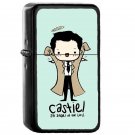 Castiel Angel Of The Lord Supernatural - Oil Windproof Flip Top Black Lighters Briquet Encendedor EE