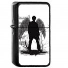 Castiel The Angel Supernatural - Oil Windproof Flip Top Black Lighters Briquet Encendedor EE